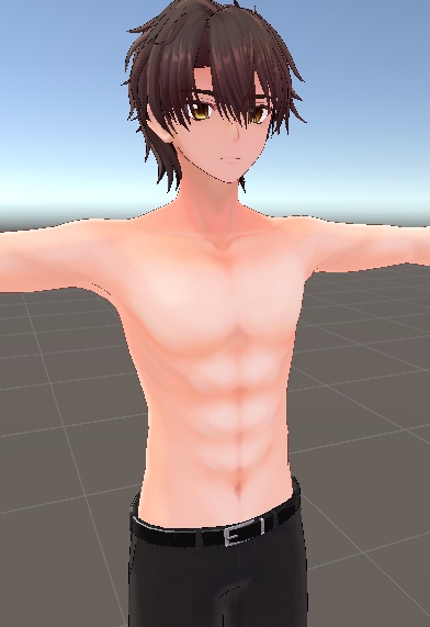 享矢くんのナチュラル腹筋盛りテクスチャ