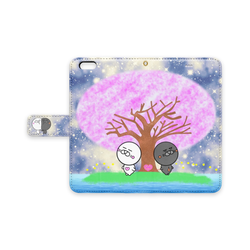 ましろ&まくろiPhone手帳型ケース２