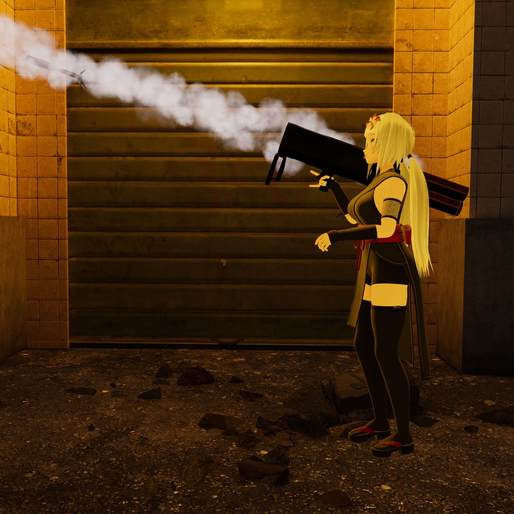 3D小道具 - ロケットランチャー