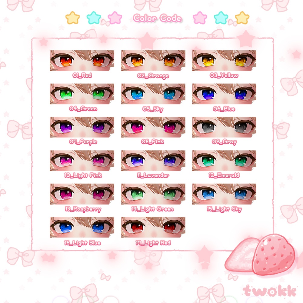 【マヌカ(Manuka)】 Dreaming Eye Texture (17 Colors)