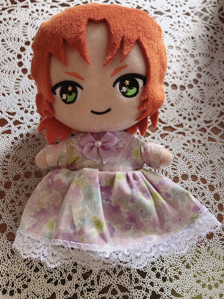 ぬい服 ワンピース（ラベンダー）