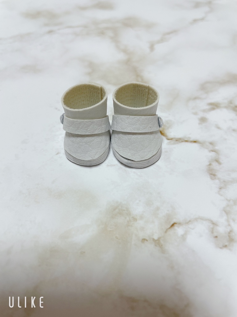 ぬい靴 10-12cmホワイトブーツ(キラキラ)