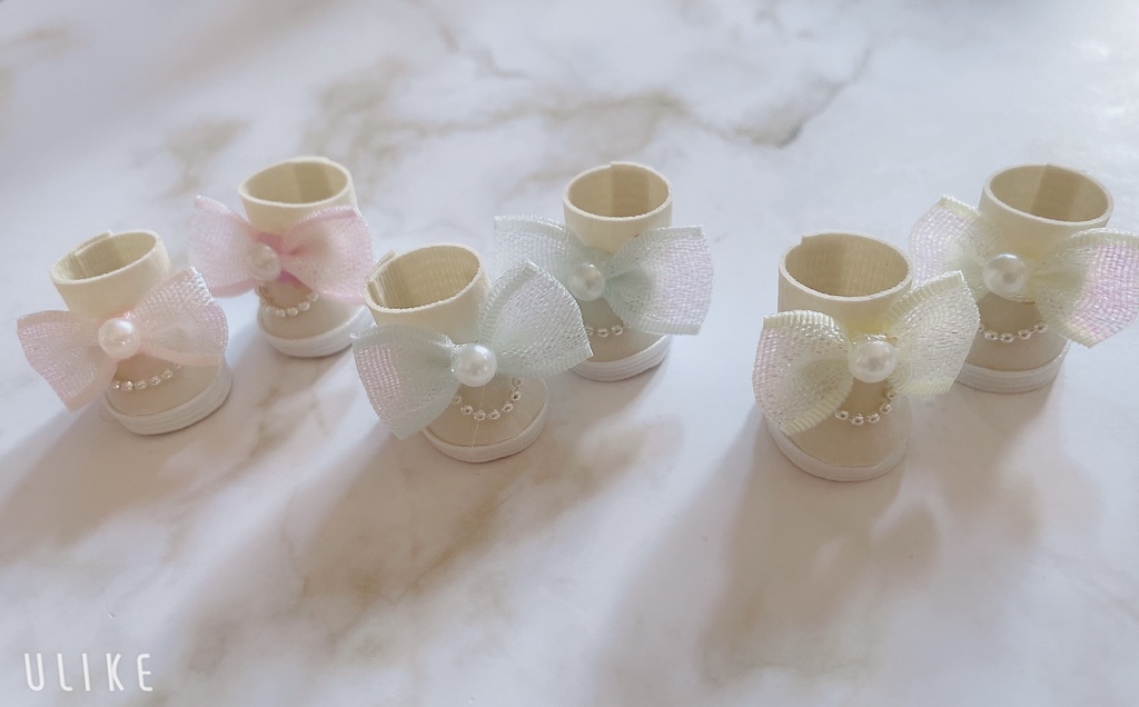 ぬい靴 10-12cm ガーリー3色