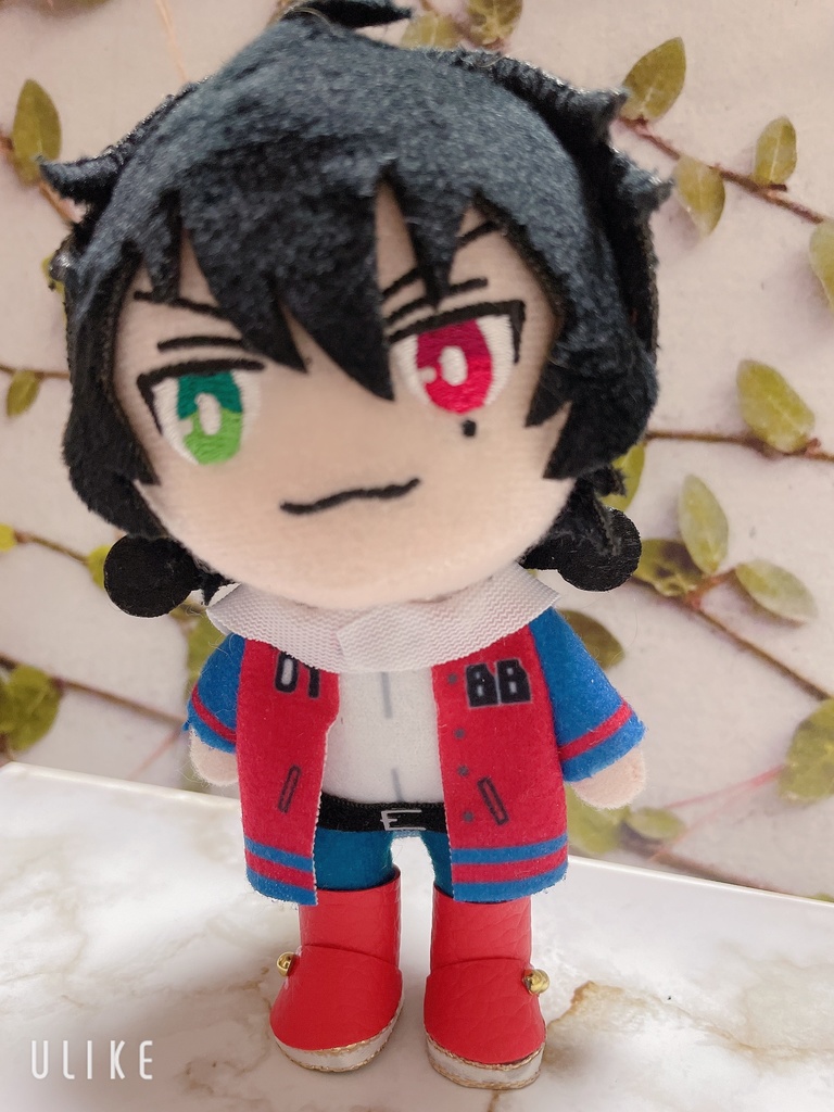 ぬい靴10-12cm 赤黒ver.