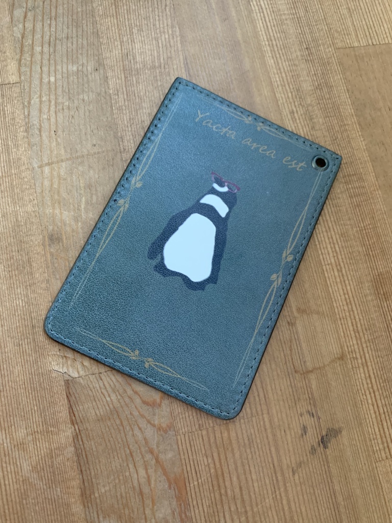 洋書風 ペンギンパスケース