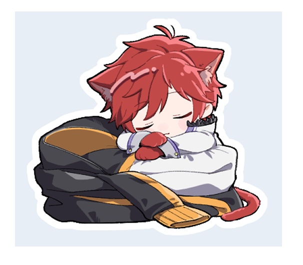 【自立ミニアクリルスタンド】ジャージと猫ラインハルト