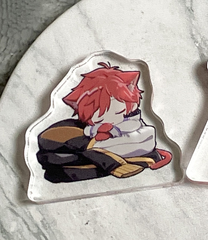 【自立ミニアクリルスタンド】ジャージと猫ラインハルト