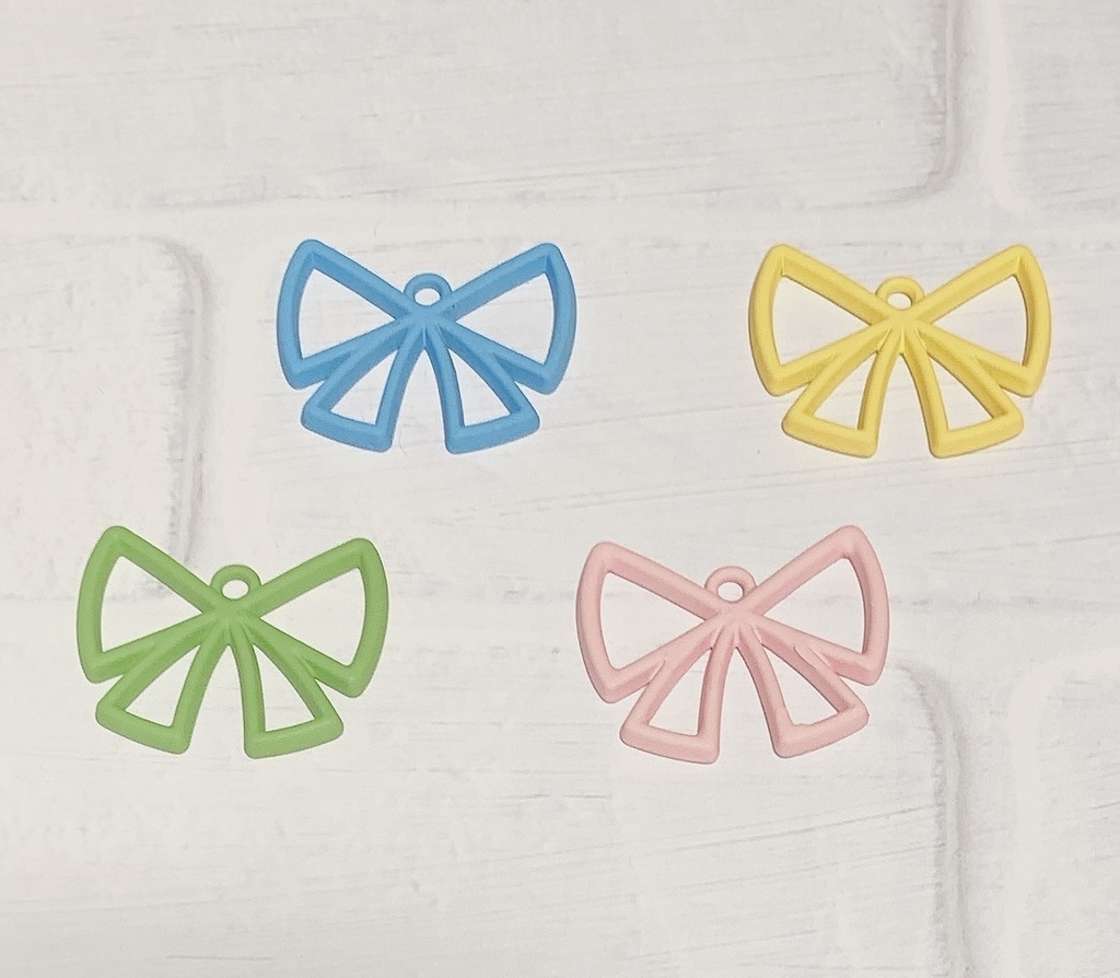 ハンドメイド シンプルリボンのピアス(イヤリング)