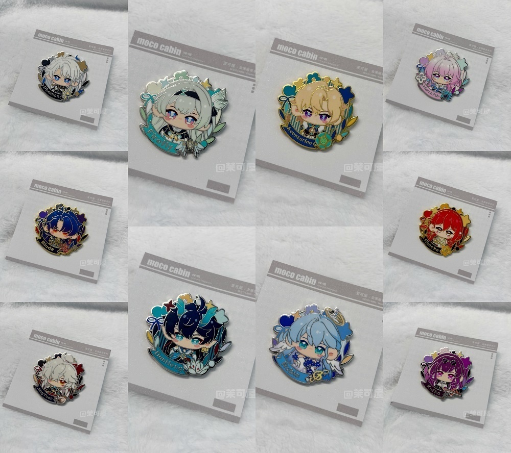 崩壊スターレイル スターレイル ファイノン 景元 刃 アベンチュリン 姫子 三月なのか  飲月 ホタル カフカ ロビン メタルバッジ 缶バッジ