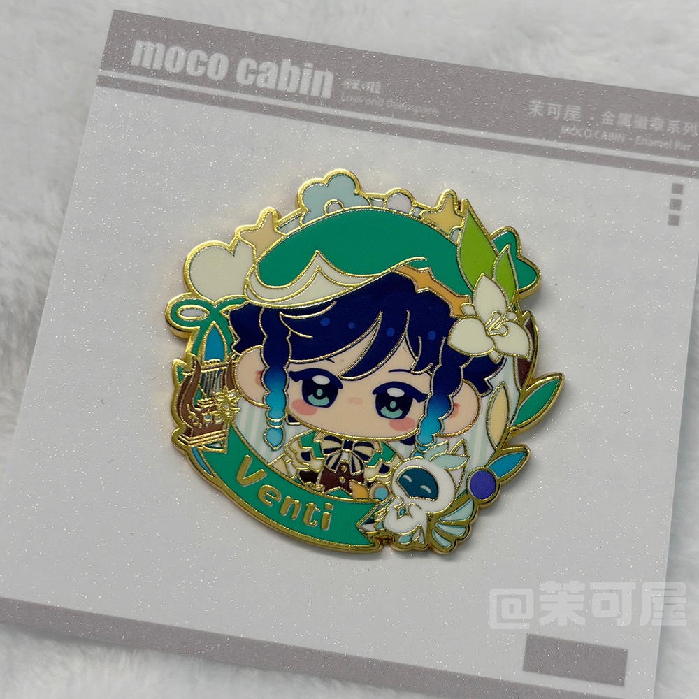 Genshin Impact genshinimpact 原神 甘雨 申鶴 ウェンティ 鍾離 フリーナ アルレッキーノ 楓原万葉 スカラマシュ キィニチ シトラリ メタルバッジ 缶バッジ
