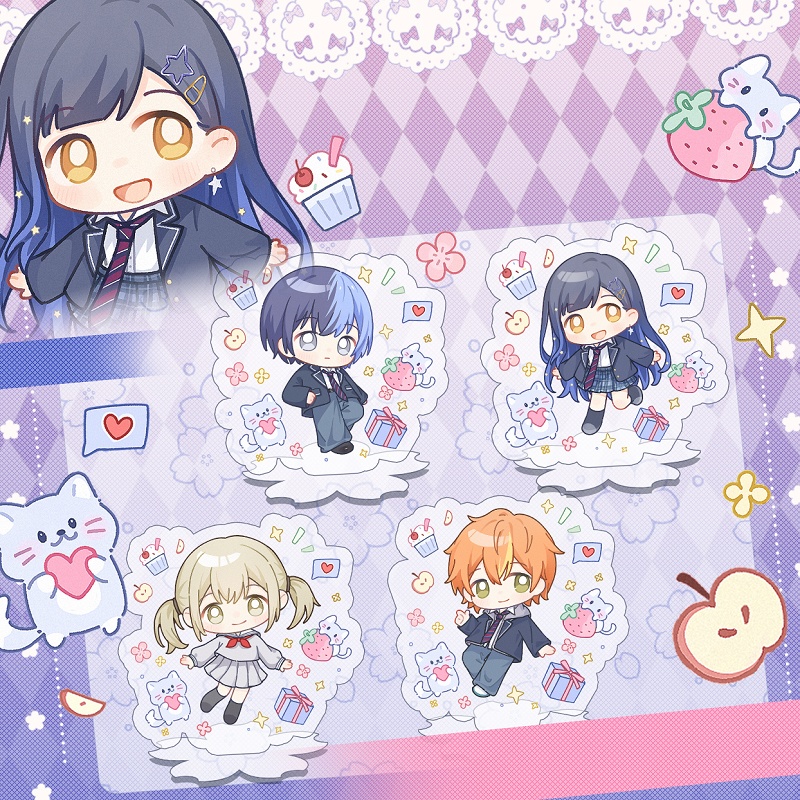 プロジェクトセカイ プロセカ 青柳冬弥 東雲彰人 小豆沢こはね 白石杏 アクリルスタンド アクリルキーホルダー 缶バッジ