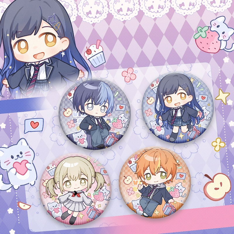 プロジェクトセカイ プロセカ 青柳冬弥 東雲彰人 小豆沢こはね 白石杏 アクリルスタンド アクリルキーホルダー 缶バッジ