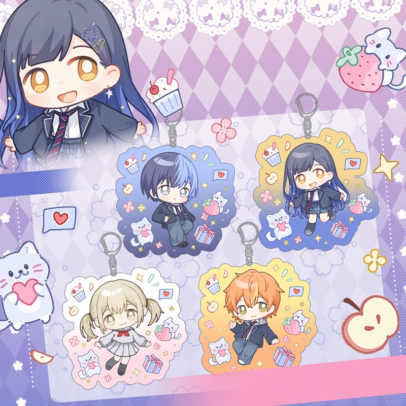 プロジェクトセカイ プロセカ 青柳冬弥 東雲彰人 小豆沢こはね 白石杏 アクリルスタンド アクリルキーホルダー 缶バッジ
