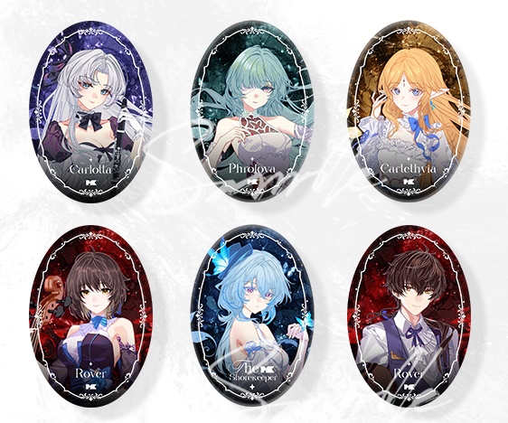 鸣潮 鳴潮 フローヴァ ショアキーパー 漂泊者 カルテジア カルロッタ アクリルスタンド 缶バッジ