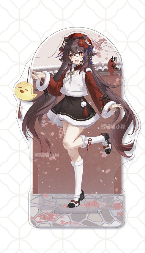 Genshin Impact genshinimpact 原神 フータオ 胡桃 hutao アクリルスタンド アクリルキーホルダー 缶バッジ 色紙