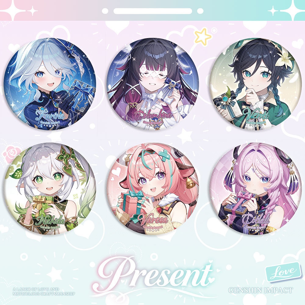 Genshin Impact genshinimpact 原神 コロンビーナ フリーナ ナヒーダ ウェンティ シトラリ ヴァレサ アクリルスタンド アクリルキーホルダー 缶バッジ 色紙 ブックマーク