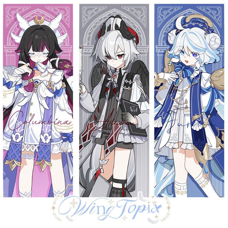 GenshinImpact genshin impact 原神 フリーナ コロンビーナ アルレッキーノ アクリルスタンド 缶バッジ