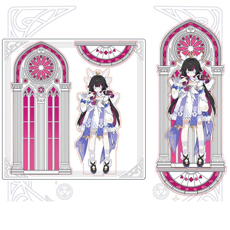 GenshinImpact genshin impact 原神 フリーナ コロンビーナ アルレッキーノ アクリルスタンド 缶バッジ