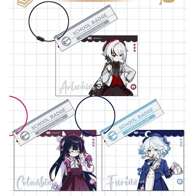 GenshinImpact genshin impact 原神 フリーナ コロンビーナ アルレッキーノ アクリルスタンド 缶バッジ アクリルキーホルダー