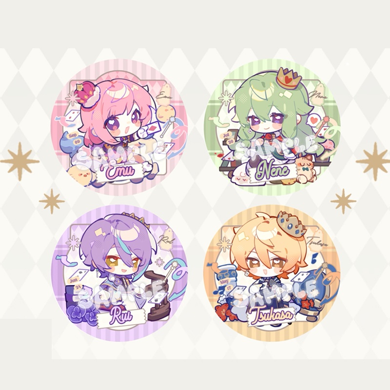 プロジェクトセカイ プロセカ 神代類 天馬司 鳳えむ 草薙寧々 アクリルスタンド アクリルキーホルダー 缶バッジ