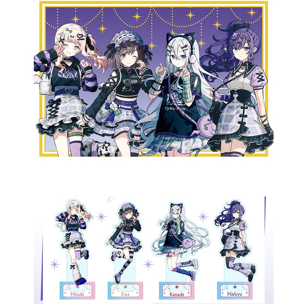 プロジェクトセカイ プロセカ 東雲絵名 宵崎奏 暁山瑞希 朝比奈まふゆ アクリルスタンド アクリルコースター