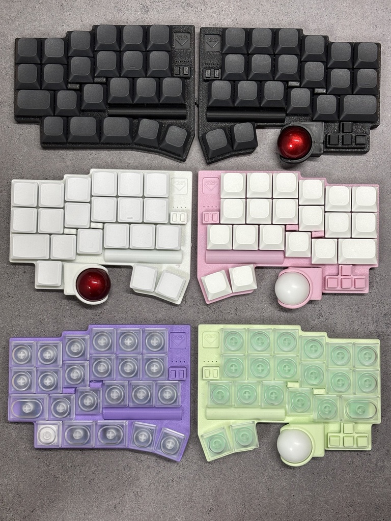 DYA Dash トラックボール・タッチセンサー付き無線分割キーボードキット