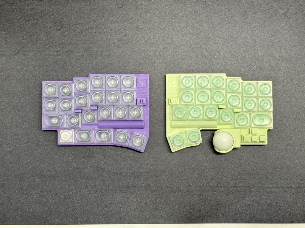 DYA Dash トラックボール・タッチセンサー付き無線分割キーボードキット