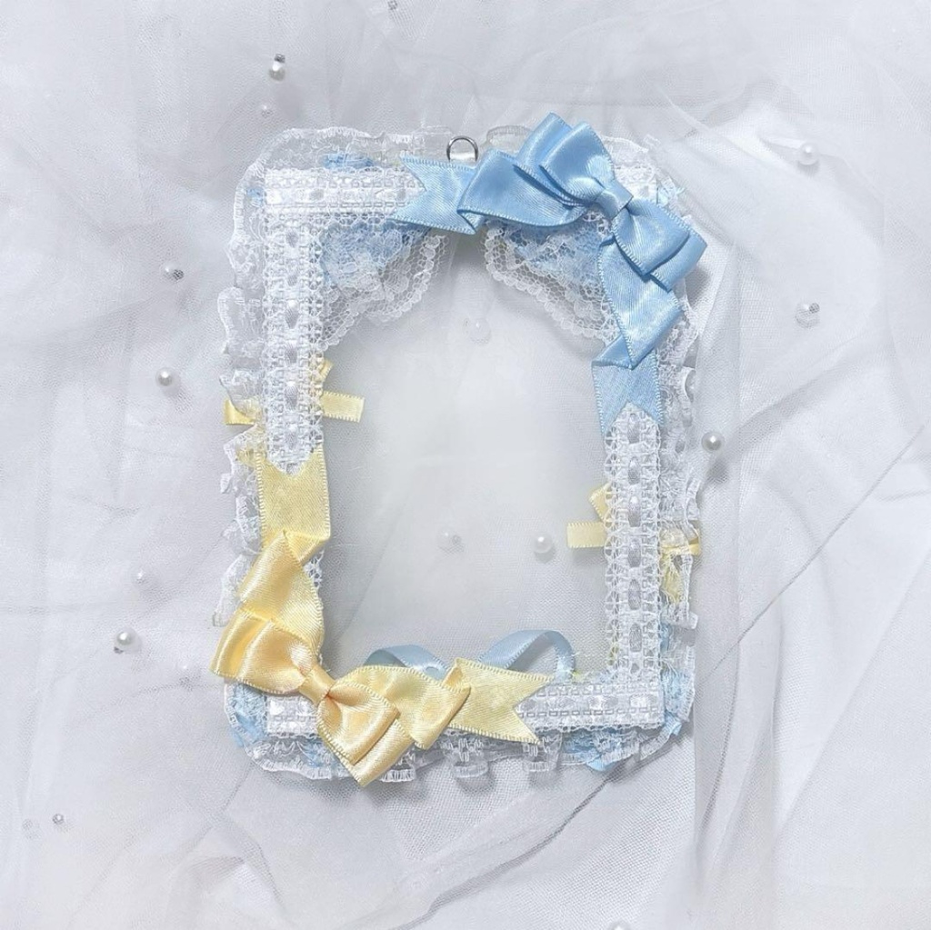 トレカケース B7 水色 黄色 両面使用可能