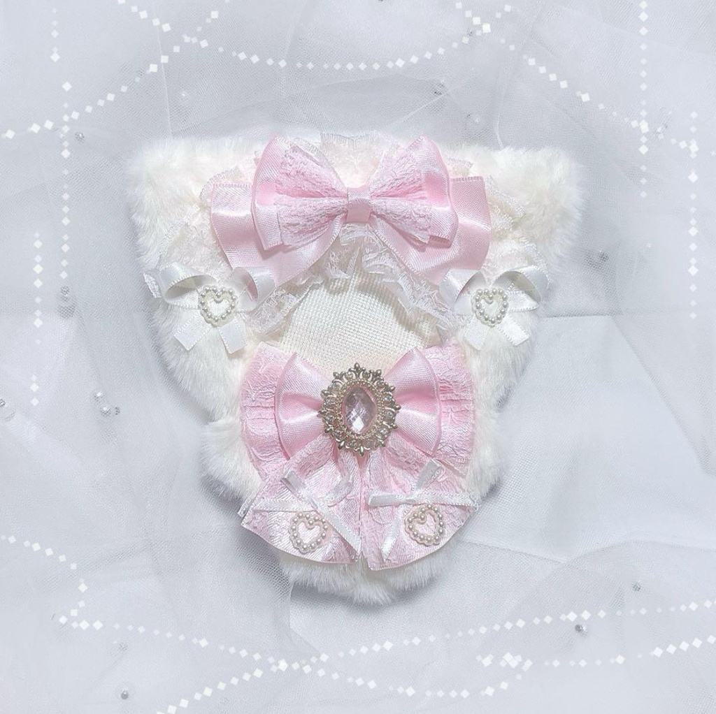 ぬい服 10cm ねこ ピンク