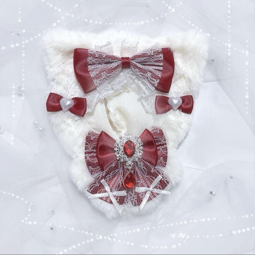 ぬい服 11cm ねこ 赤