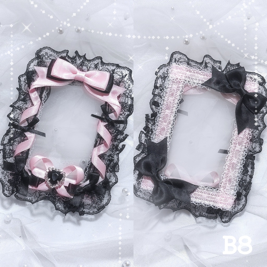 B8 黒 ピンク 両面使用可能 トレカケース
