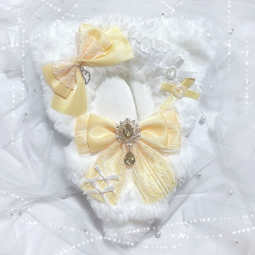 ぬい服 16cm ねこ 黄色