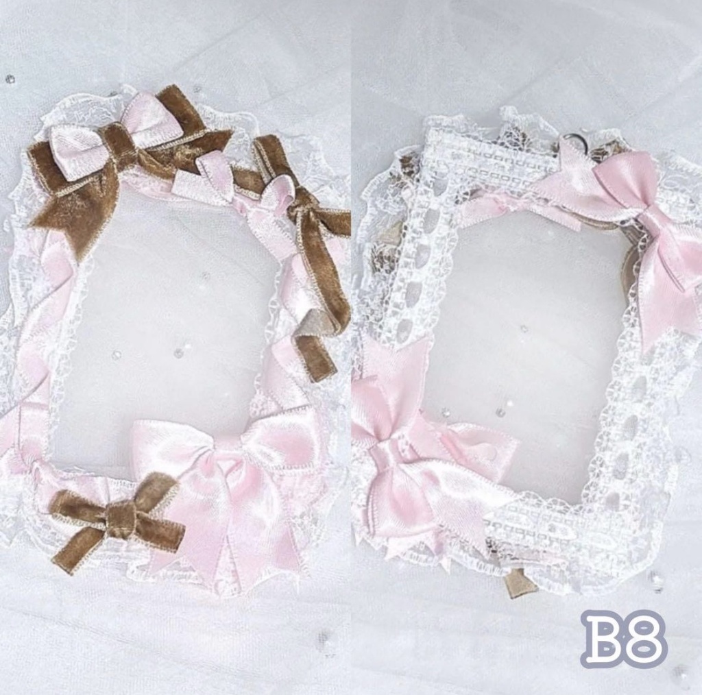 【4】トレカケース B8 いちごチョコ 両面使用可能