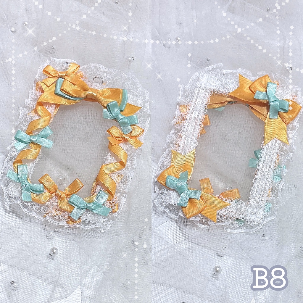 B8 両面使用可能 トレカケース オレンジ×ミント