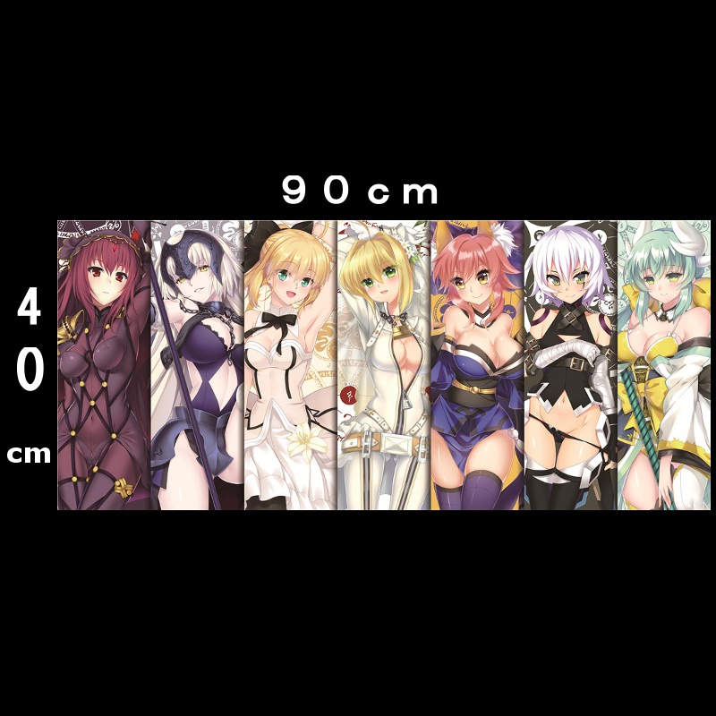 マウスパッド (大きいサイズ) 90×40cm デスクマット アニメ ゲーム ロリ エロ FGO fate 7人 玉藻の前 ジャンヌオルタ ネロ リリィ 清姫 ジャックザリッパー