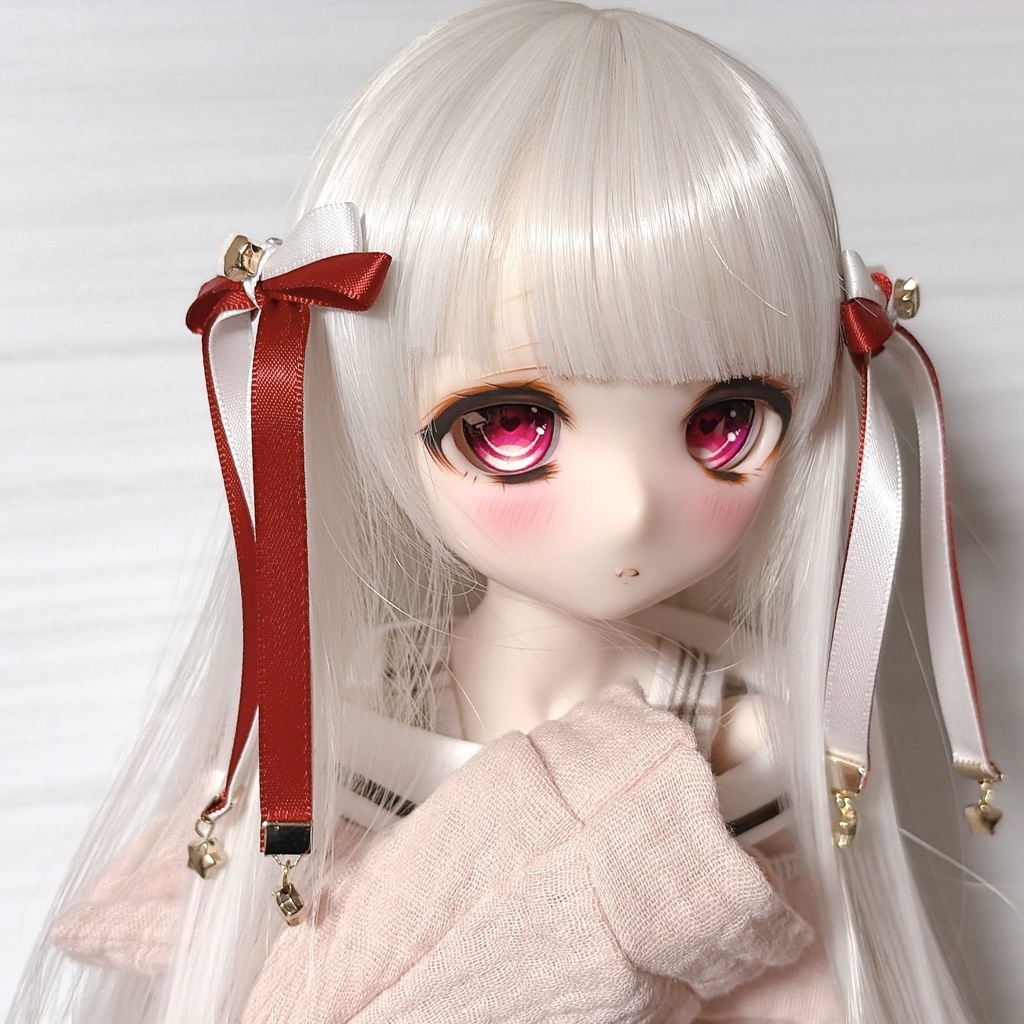 ˚*.꒰ 星屑シリーズ ꒱.*˚星屑リボンバイカラー⑅﻿
