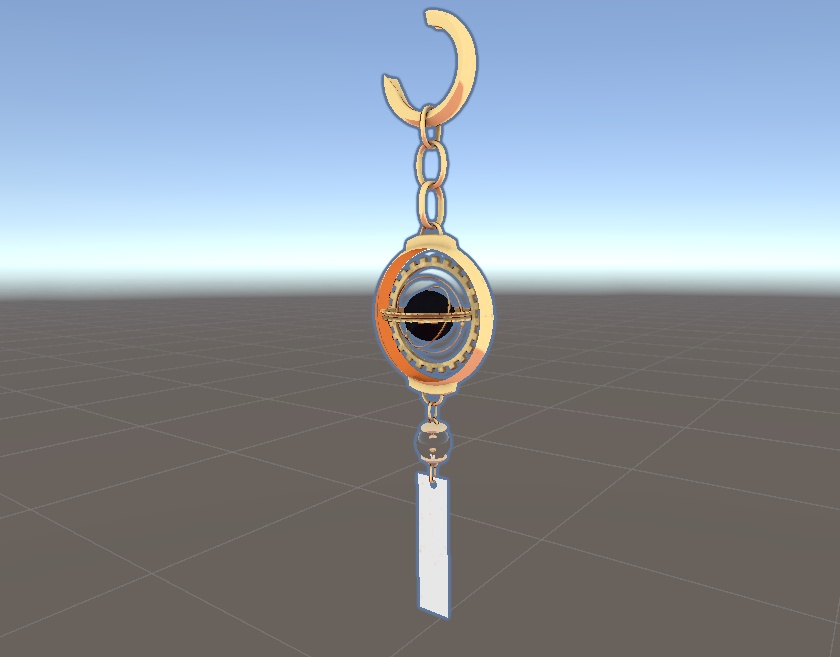 【アニメーション付き】ギアが回転する!?Orbis Gear Earring/【全アバター対応】