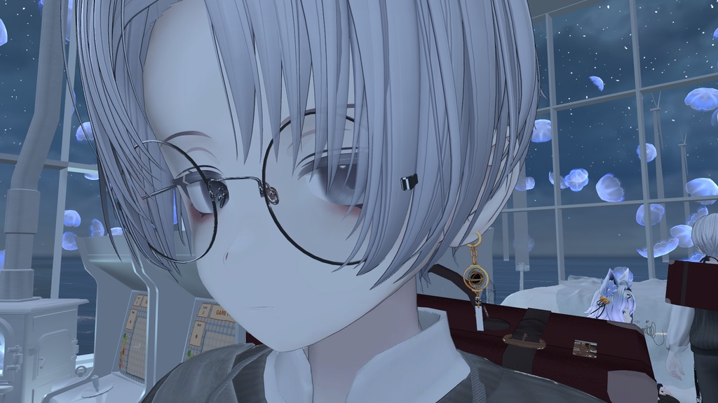 【アニメーション付き】ギアが回転する!?Orbis Gear Earring/【全アバター対応】