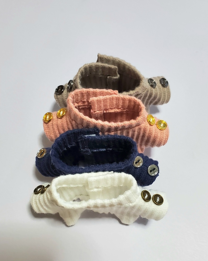 10cmネックリブニット