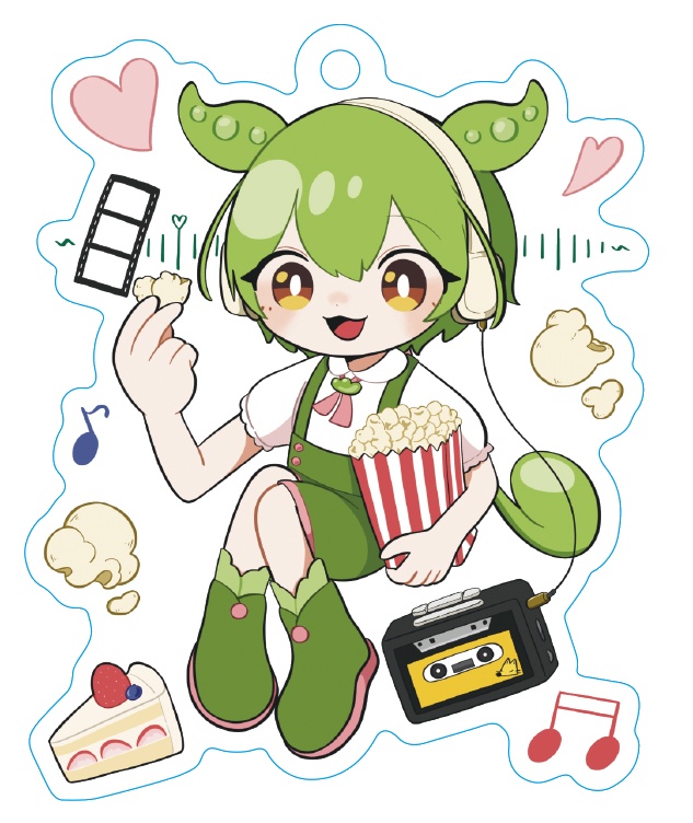 "POP"corn Radioアクリルキーホルダー