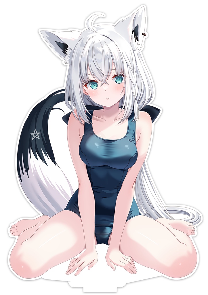 白上フブキ アクリルフィギュア 水着 ホロケット15th
