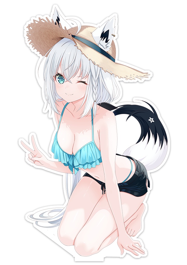 白上フブキ アクリルフィギュア 水着 ホロクル12th