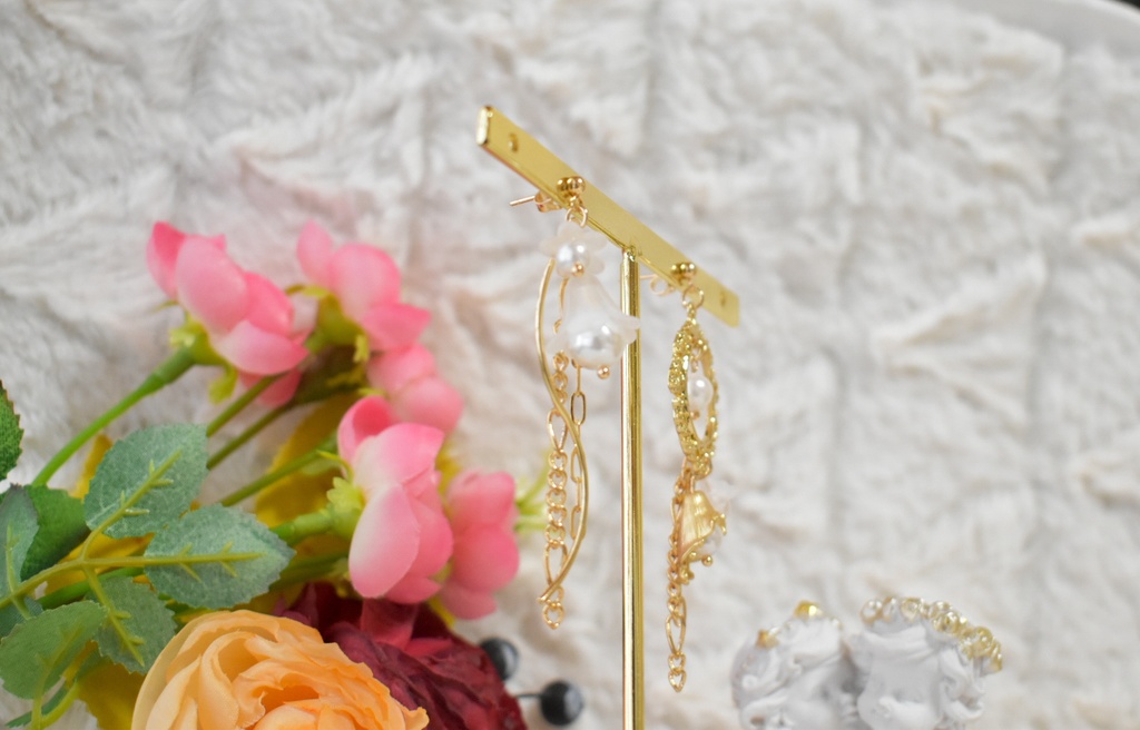 刀剣乱舞【鶴丸国永】イメージアクセサリー(ピアス/イヤリング)