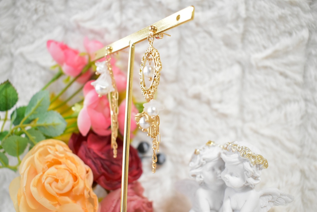 刀剣乱舞【鶴丸国永】イメージアクセサリー(ピアス/イヤリング)