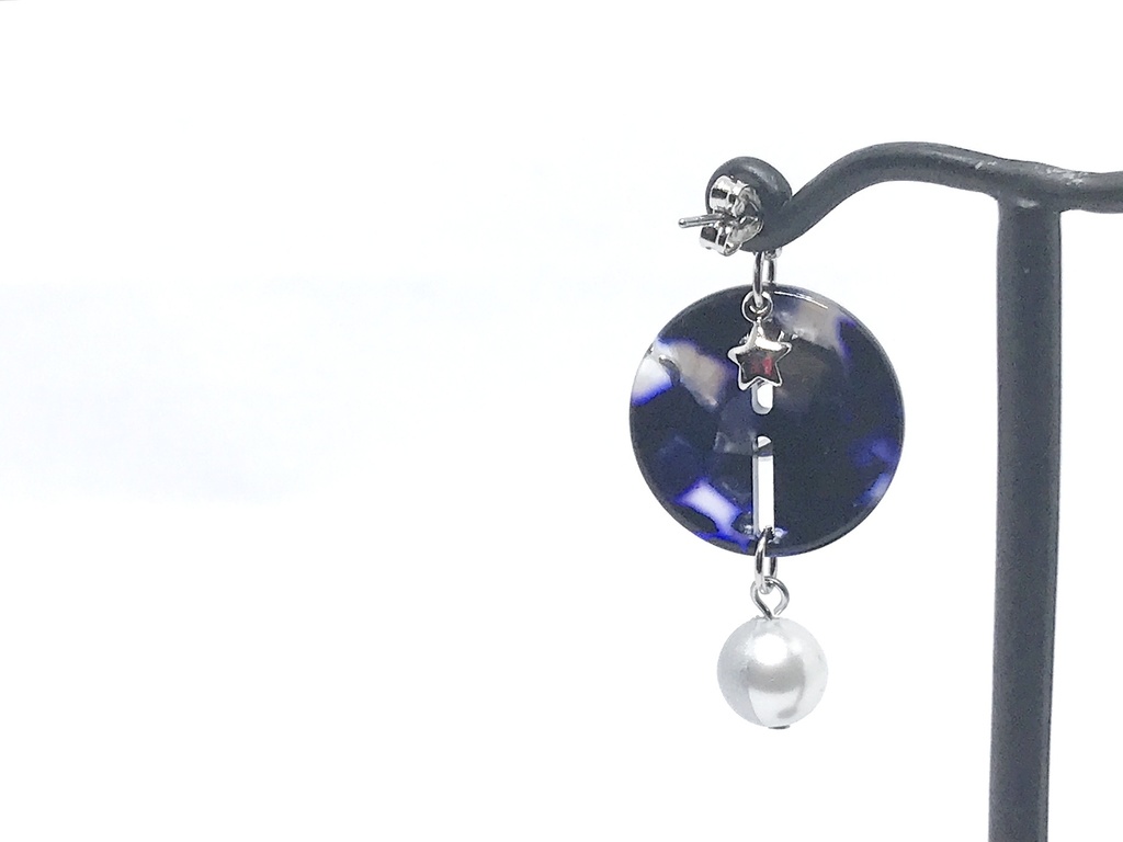 夜空とねこ イヤリング*ピアス*