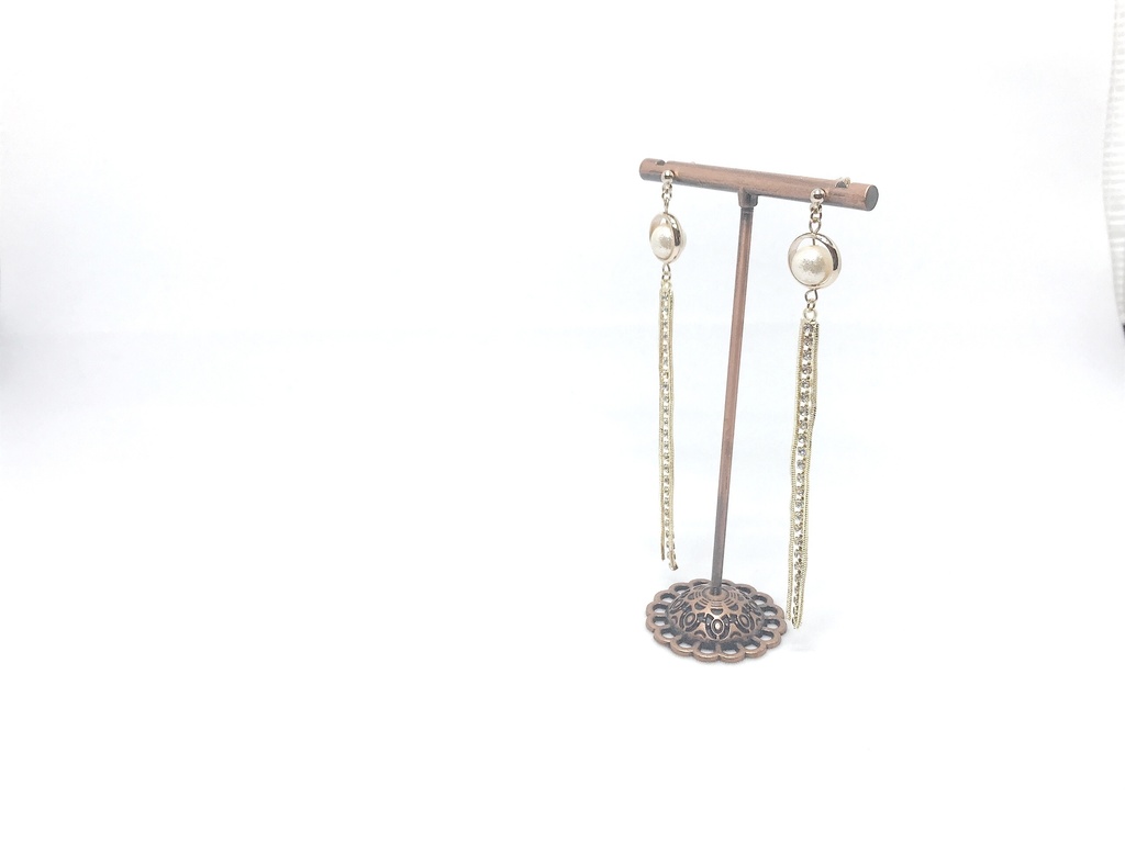 一粒パールロングイヤリング*ピアス*