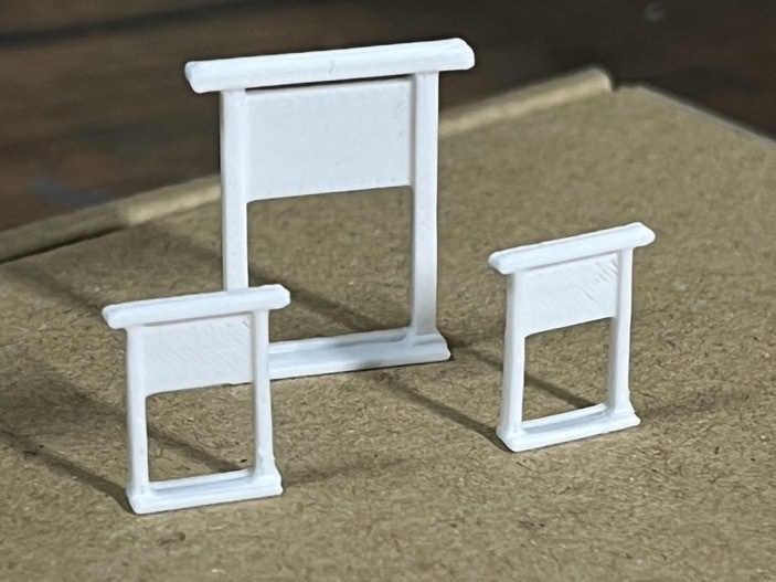 鳥居型駅名標(Nスケール)5個入 シール付き