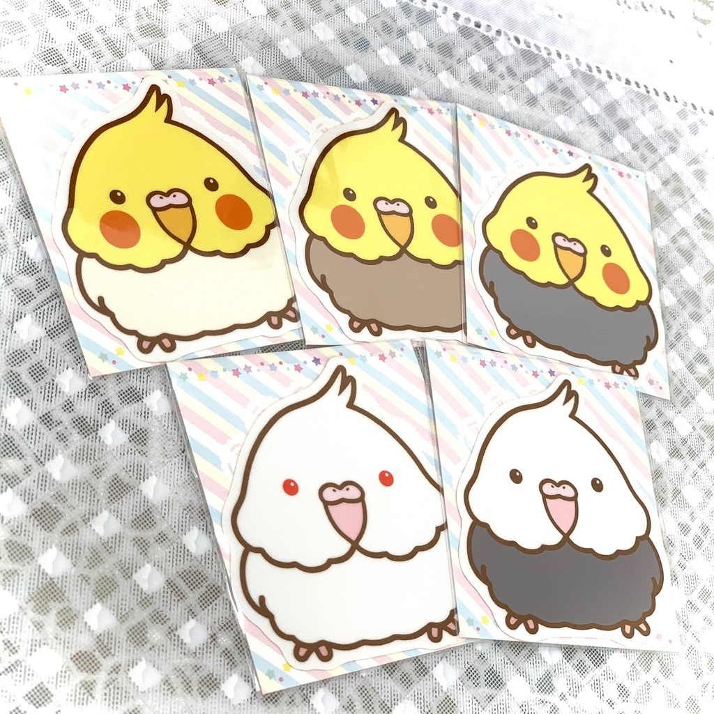 オカメインコ・耐水ステッカー