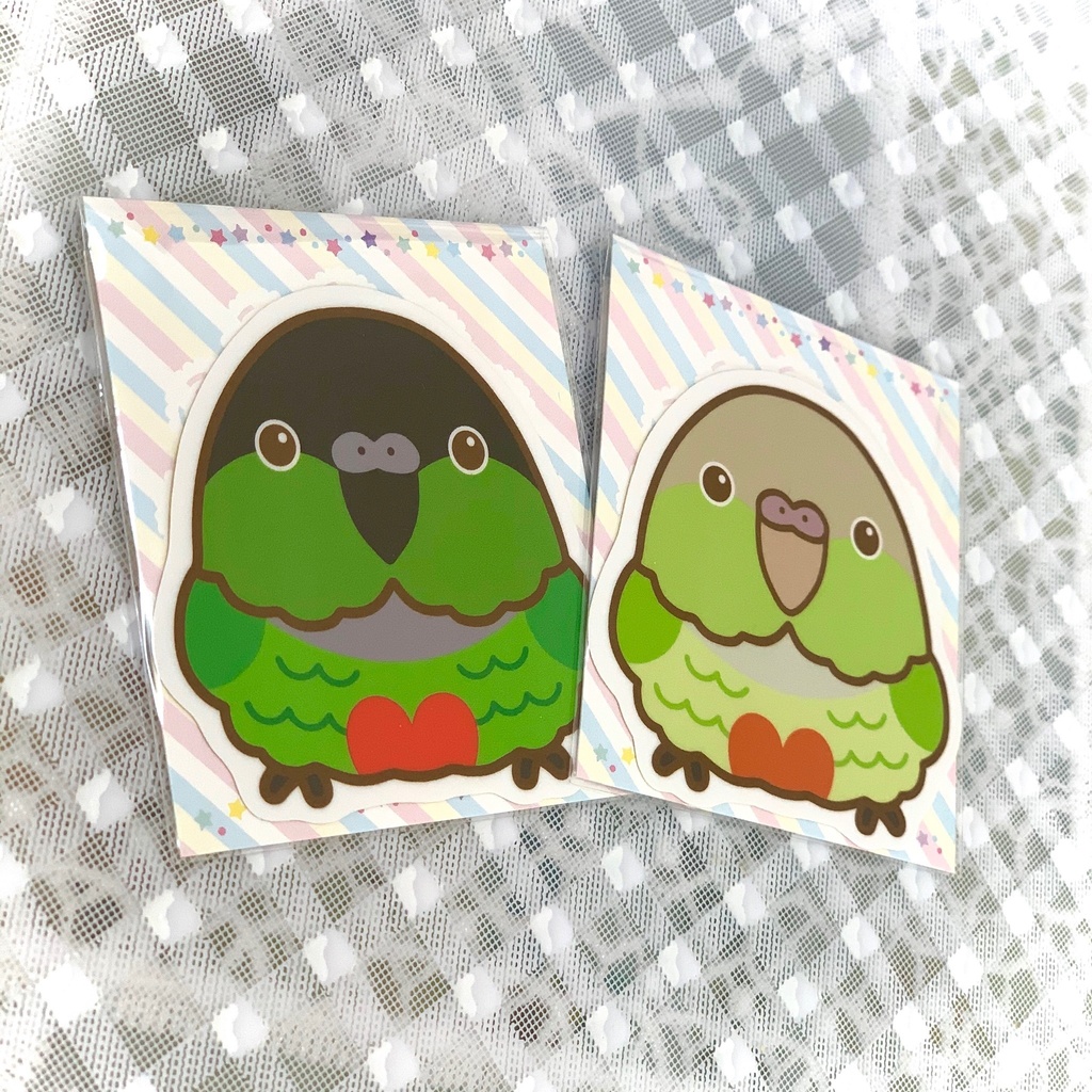 ウロコインコ・耐水ステッカー