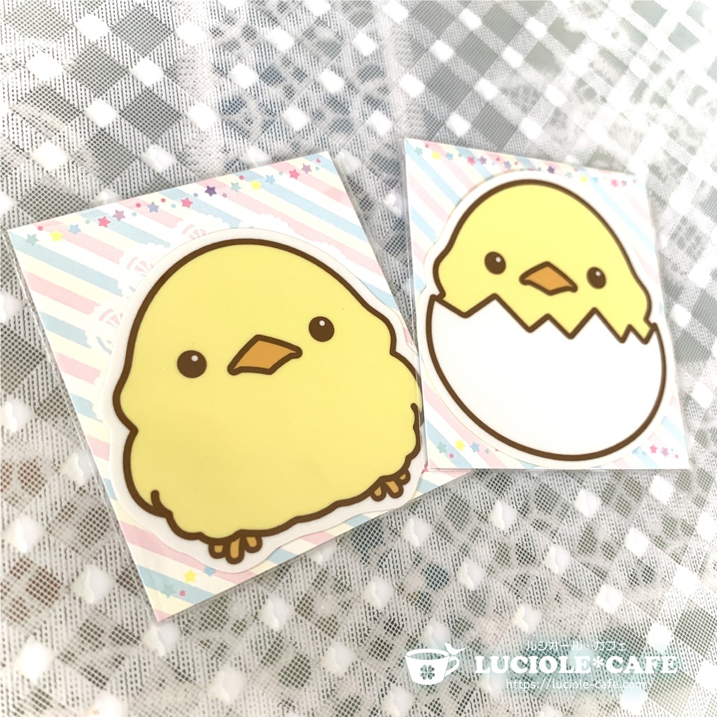 ヒヨコ・耐水ステッカー